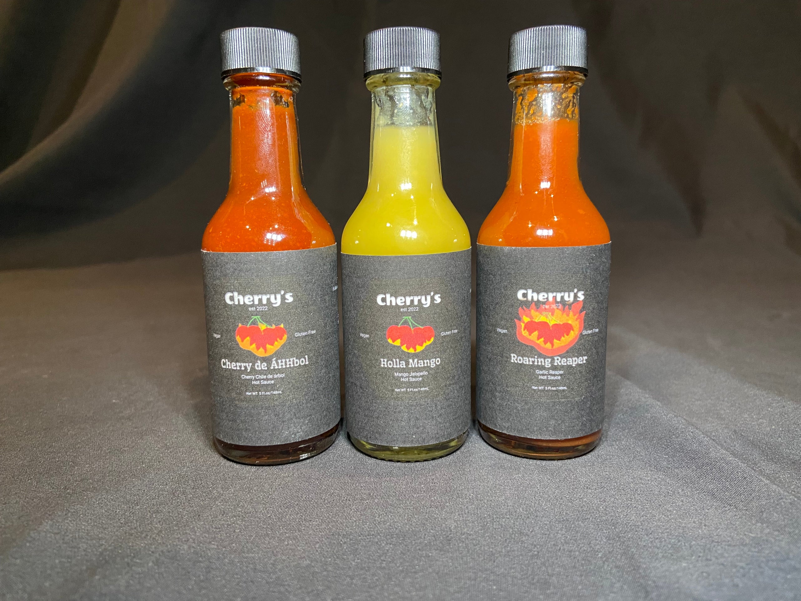 3 sauce sample pack Cherry's Products